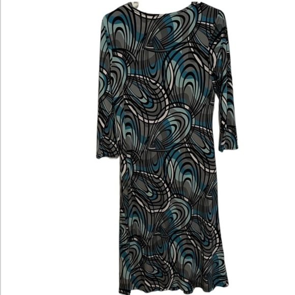 Liz Lange for Maternity Blue Geometric Dress Size Small - Picture 2 of 4